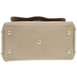 ザネラート ポスティーナ ミニ レザー グレー系 ハンドバッグ 0375【中古】ZANELLATO