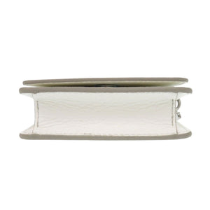 未使用 メゾン マルジェラ チェーンウォレット S56UI0148 P0399 T1003 レザー ホワイト 二つ折り財布 白 0379【中古】Maison Margiela