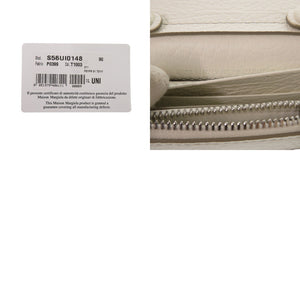 未使用 メゾン マルジェラ チェーンウォレット S56UI0148 P0399 T1003 レザー ホワイト 二つ折り財布 白 0379【中古】Maison Margiela