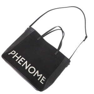 美品 エム シー エム 2WAY PHENOMENON+MCM キャンバス/レザー ブラック トートバッグ 黒 0382【中古】MCM