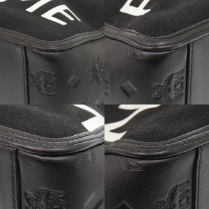 美品 エム シー エム 2WAY PHENOMENON+MCM キャンバス/レザー ブラック トートバッグ 黒 0382【中古】MCM