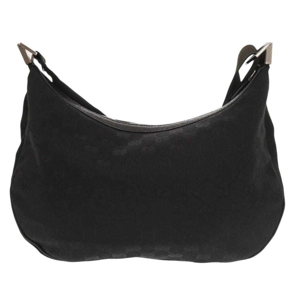 美品 グッチ 122790 GGキャンバス ブラック ショルダーバッグ 黒 0386【中古】GUCCI