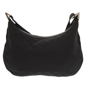 美品 グッチ 122790 GGキャンバス ブラック ショルダーバッグ 黒 0386【中古】GUCCI