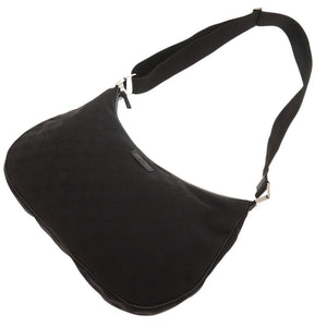 美品 グッチ 122790 GGキャンバス ブラック ショルダーバッグ 黒 0386【中古】GUCCI