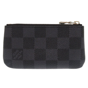 新品同様 ルイ ヴィトン ポシェットクレ ダミエ グラフィット N60155 ブラック コインケース LV 0390【中古】LOUIS VUITTON メンズ