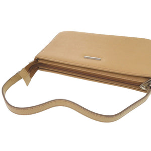 美品 バーバリー レザー ベージュ ショルダーバッグ 0391【中古】BURBERRY