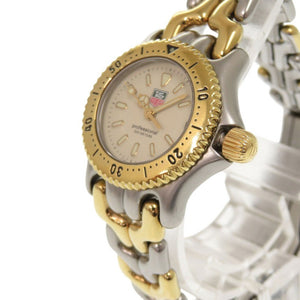 美品 タグホイヤー セルシリーズ S95.708 SS アイボリー クオーツ 腕時計 シルバー ゴールド 0395【中古】TAG HEUER