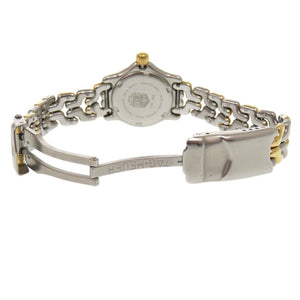 美品 タグホイヤー セルシリーズ S95.708 SS アイボリー クオーツ 腕時計 シルバー ゴールド 0395【中古】TAG HEUER