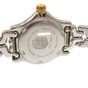 美品 タグホイヤー セルシリーズ S95.708 SS アイボリー クオーツ 腕時計 シルバー ゴールド 0395【中古】TAG HEUER