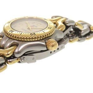 美品 タグホイヤー セルシリーズ S95.708 SS アイボリー クオーツ 腕時計 シルバー ゴールド 0395【中古】TAG HEUER