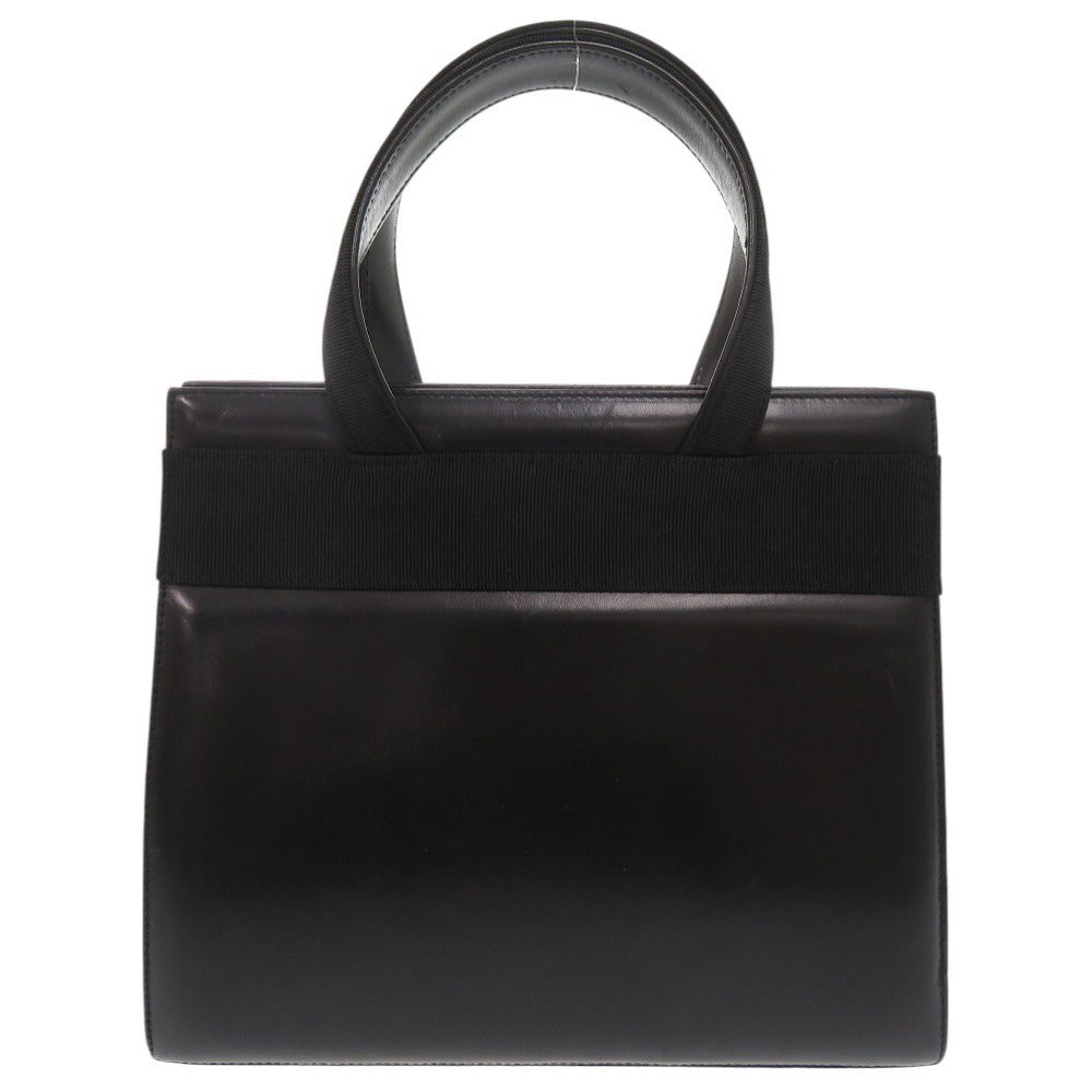 美品 サルヴァトーレフェラガモ ヴァラ BA214178 レザー ブラック ハンドバッグ 黒 0399【中古】Salvatore Ferragamo