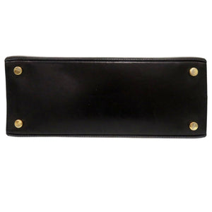 美品 サルヴァトーレフェラガモ ヴァラ BA214178 レザー ブラック ハンドバッグ 黒 0399【中古】Salvatore Ferragamo