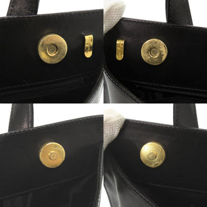 美品 サルヴァトーレフェラガモ ヴァラ BA214178 レザー ブラック ハンドバッグ 黒 0399【中古】Salvatore Ferragamo