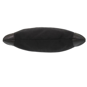 ブルガリ ロゴマニア キャンバス レザー ブラック ショルダーバッグ 黒 0405【中古】BVLGARI メンズ