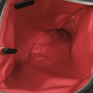 ブルガリ ロゴマニア キャンバス レザー ブラック ショルダーバッグ 黒 0405【中古】BVLGARI メンズ