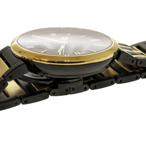 新品同様 フェンディ フォーエバー SS ブラック ゴールド クオーツ 腕時計 黒文字盤 0409【中古】FENDI