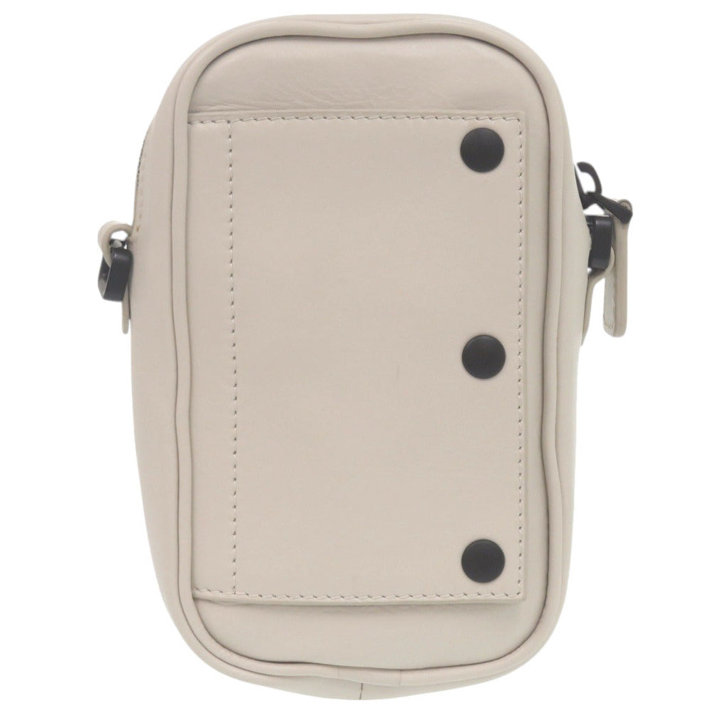 美品 ボッテガヴェネタ レッジェーロ レザー アイボリー ショルダーバッグ 白 0413【中古】BOTTEGAVENETA