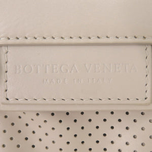 美品 ボッテガヴェネタ レッジェーロ レザー アイボリー ショルダーバッグ 白 0413【中古】BOTTEGAVENETA