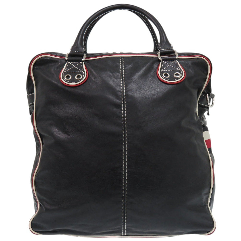 美品 グッチ 2WAY 194458 レザー ブラック ショルダーバッグ 黒 0416【中古】GUCCI