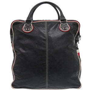 美品 グッチ 2WAY 194458 レザー ブラック ショルダーバッグ 黒 0416【中古】GUCCI