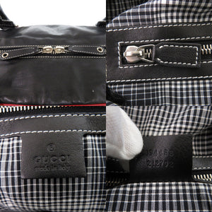 美品 グッチ 2WAY 194458 レザー ブラック ショルダーバッグ 黒 0416【中古】GUCCI