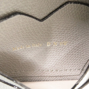 新品同様 ヴァレクストラ レザー グレー 二つ折り財布 0437【中古】Valextra