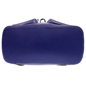 美品 コーチ M2021-C2902 レザー ブルー リュック デイパック 0442【中古】COACH メンズ