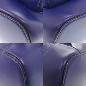 美品 コーチ M2021-C2902 レザー ブルー リュック デイパック 0442【中古】COACH メンズ