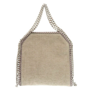 新品同様 ステラマッカートニー ファラベラ ミニ 371223 WP0089 ポリエステル コットン ベージュ 2wayハンドバッグ 0452【中古】Stella McCartney