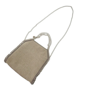 新品同様 ステラマッカートニー ファラベラ ミニ 371223 WP0089 ポリエステル コットン ベージュ 2wayハンドバッグ 0452【中古】Stella McCartney