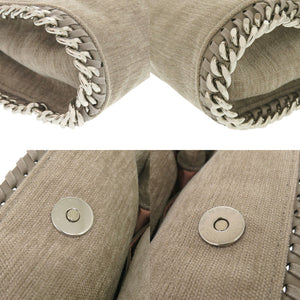 新品同様 ステラマッカートニー ファラベラ ミニ 371223 WP0089 ポリエステル コットン ベージュ 2wayハンドバッグ 0452【中古】Stella McCartney