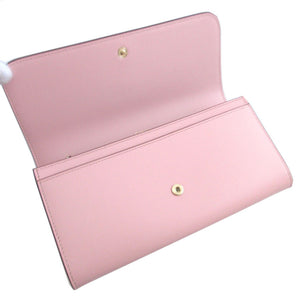 新品同様 カルティエ ドゥーブルCドゥカルティエ L3001996 レザー ピンク 2つ折り長財布 財布 0461【中古】Cartier