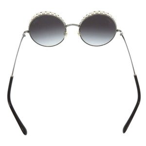 美品 シャネル ココマーク 4234‐H メタル フェイクパール ブラック サングラス 0464【中古】CHANEL