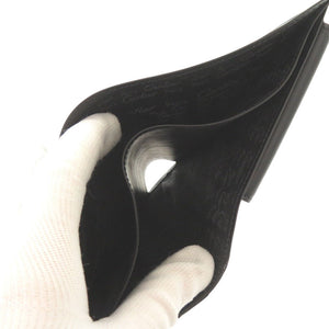 美品 カルティエ パシャ L3000137 レザー ブラック 二つ折り財布 黒 0468【中古】CARTIER メンズ