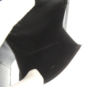 美品 カルティエ パシャ L3000137 レザー ブラック 二つ折り財布 黒 0468【中古】CARTIER メンズ