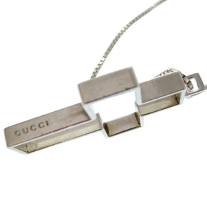 美品 グッチ オープンクロス ネックレス 925 十字架 ロザリオ ネックレス シルバー925 シルバー 0470【中古】GUCCI