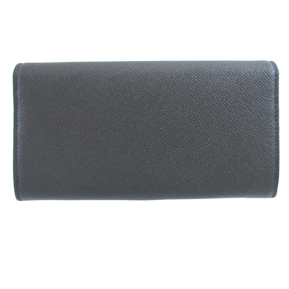 新品同様 ブルガリ ブルガリブルガリ レザー ブラック 黒 2つ折り長財布 財布 0471【中古】BVLGARI