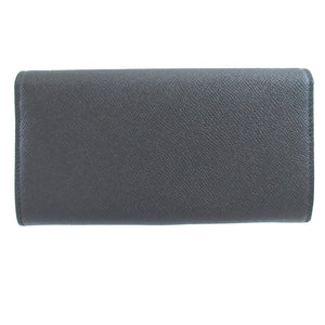 新品同様 ブルガリ ブルガリブルガリ レザー ブラック 黒 2つ折り長財布 財布 0471【中古】BVLGARI