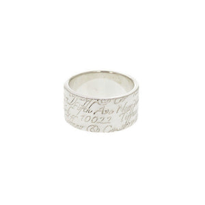 美品 ティファニー ノーツ シルバー925 約14号 リング 指輪 0477【中古】TIFFANY&Co.