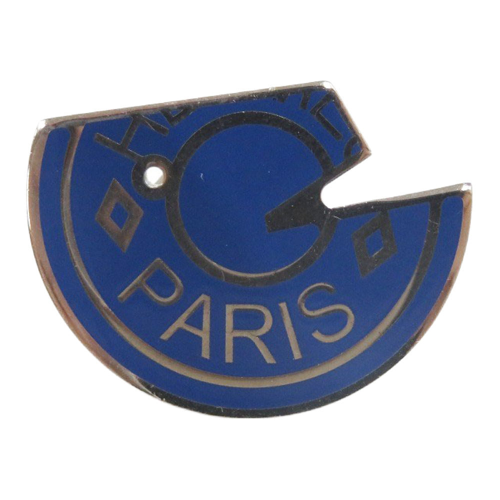 美品 エルメス カルーゼル ピンブローチ メタル ブルー/シルバー 0478【中古】HERMES