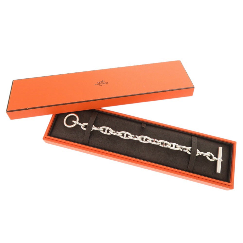美品 エルメス シェーヌダンクル GM 14コマ シルバー925 ブレスレット 0479【中古】HERMES