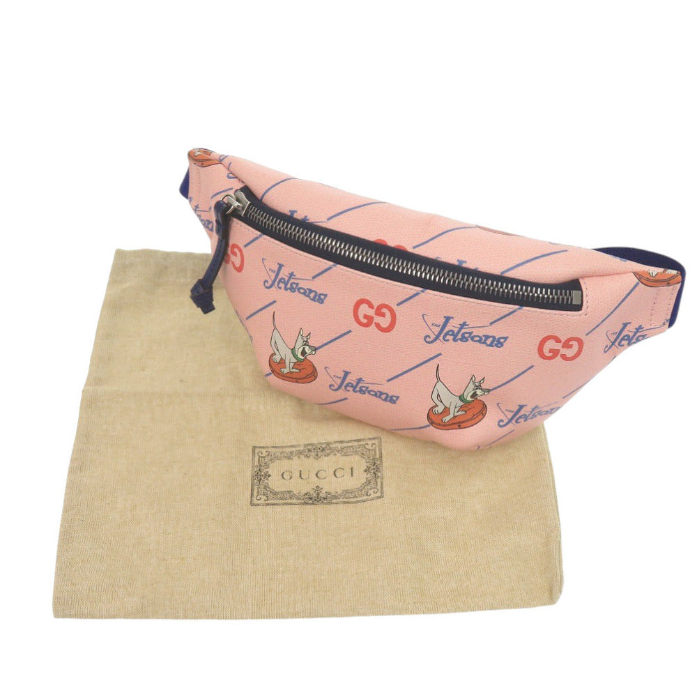 未使用 グッチ 宇宙家族ジェットソン アストロ The Jetsons Astro 502095 PVC ピンク ウエストバッグ 0484【中古】GUCCI キッズ