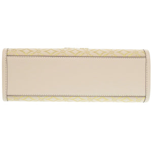 未使用 マイケルコース 2WAY ミレラ メタリックジャガード クリーム ハンドバッグ 0485【中古】Michael Kors