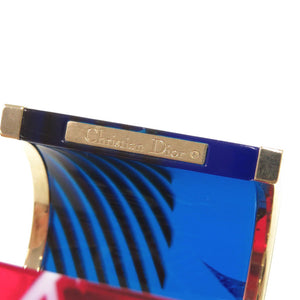 クリスチャンディオール D-Jungle Pop スケルトン 蝶 バングル プラスチック レッド ブレスレット 0486【中古】Christian Dior