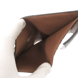 ボッテガヴェネタ パルメラート レザー ブラック 三つ折り財布 黒 0488【中古】BOTTEGAVENETA