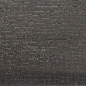 ボッテガヴェネタ パルメラート レザー ブラック 三つ折り財布 黒 0488【中古】BOTTEGAVENETA