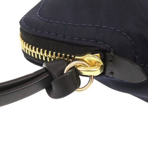 新品同様 バーバリー ナイロン ネイビー ポーチ 化粧ポーチ 0489【中古】BURBERRY