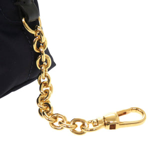 新品同様 バーバリー ナイロン ネイビー ポーチ 化粧ポーチ 0489【中古】BURBERRY