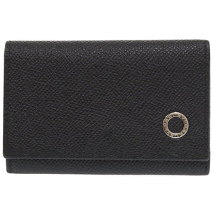 美品 ブルガリ 6連 レザー ブラック キーケース 黒 0490【中古】BVLGARI