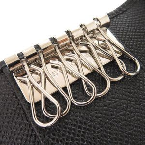 美品 ブルガリ 6連 レザー ブラック キーケース 黒 0490【中古】BVLGARI